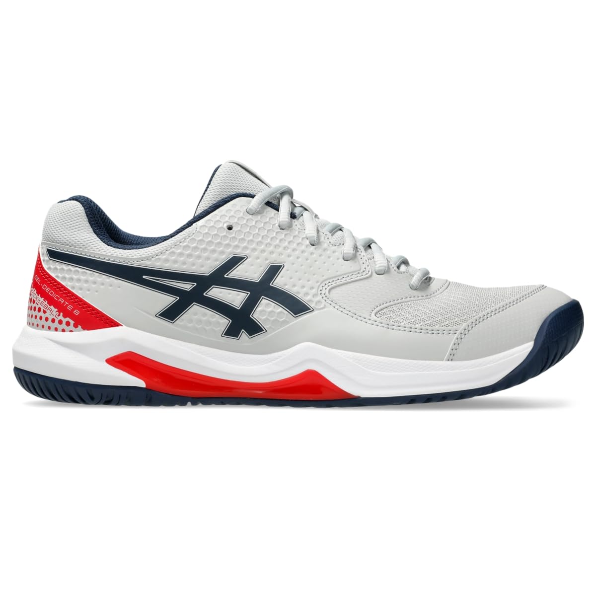 ASICS Mens Pickleball Shoes-Gel-Dedicate 8 11.5 Concrete/Night Sky