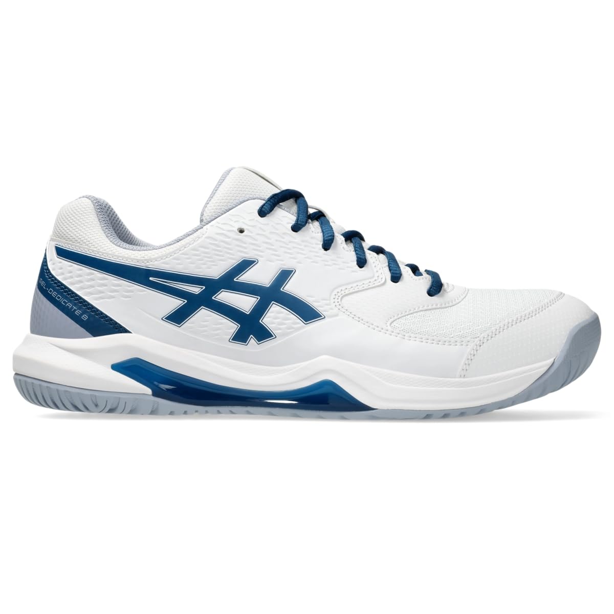 ASICS Mens Pickleball Shoes-Gel-Dedicate 8  11.5 Concrete/Night Sky